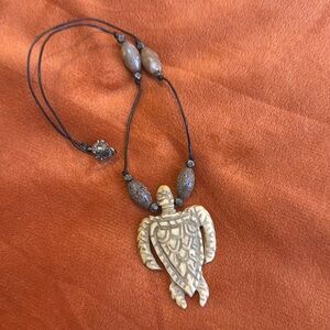Carved Turtle Necklace